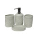Ceramic Bathroom Set - 4 Pcs
